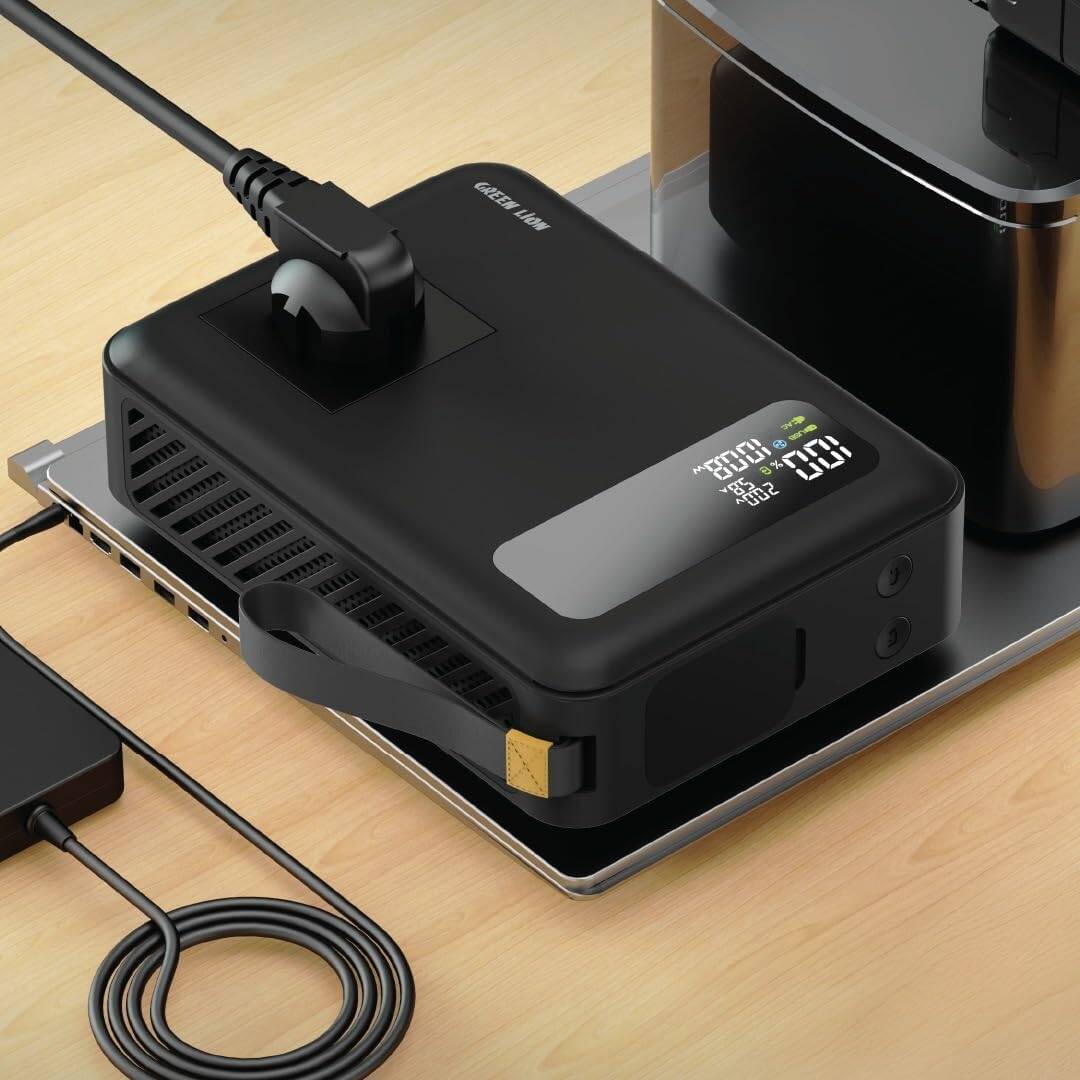 270W Power Bank 30,000mAh Green Lion Power Vault PD 100W AC Output - Black - Saif Al Najmi KwPOWER STATIONGreen LionSaif Al Najmi Kw270W Power Bank 30,000mAh Green Lion Power Vault PD 100W AC Output - Black